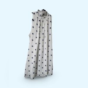 NWOT New York & Company Polka-dot Neck Tie-Back Dress | Size M
